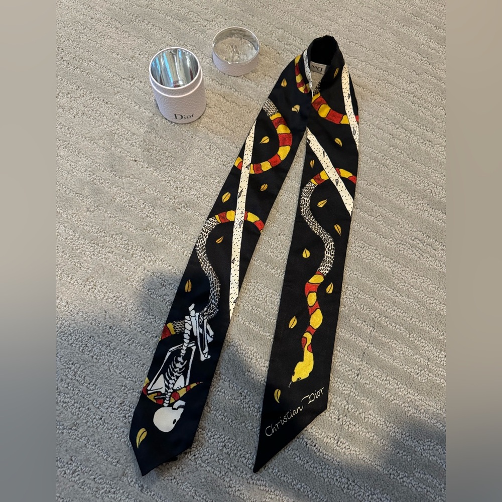 Christian Dior Death Silk Twilly